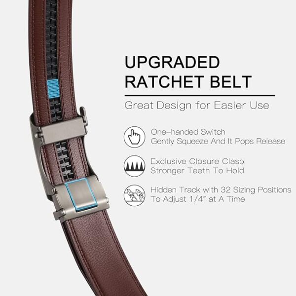 SENDEFN 2 Pack Ratchet Belt Men [Promo code] - Image 3